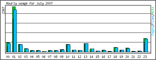 Hourly usage