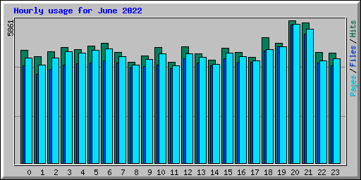 Hourly usage for June 2022