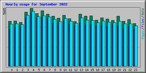 Hourly usage for September 2022