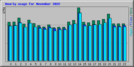Hourly usage for November 2022