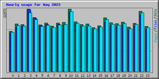 Hourly usage for May 2023